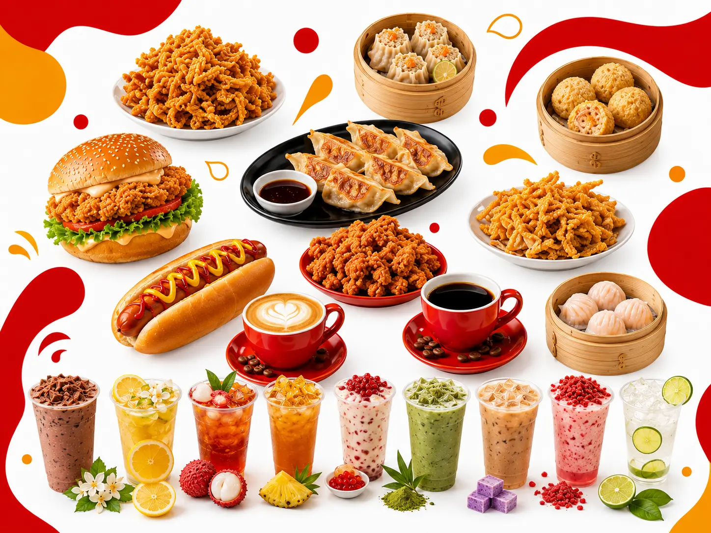 Menu tambahan dan minuman Ayam Jago Juara